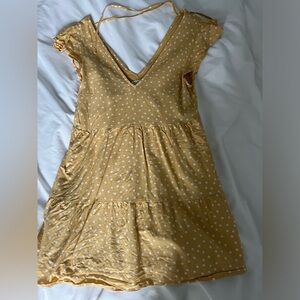 Abercrombie Ruffle Sleeve Trapeze Dress 💛